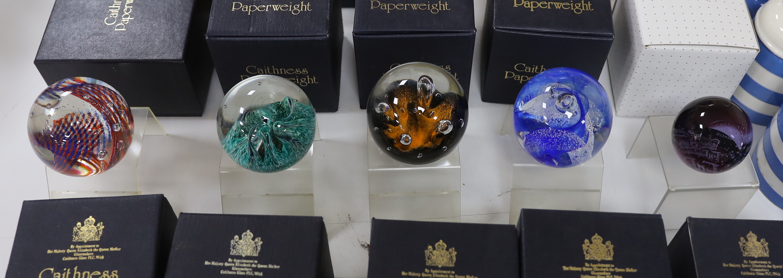 Fifteen boxed Caithness glass paperweights